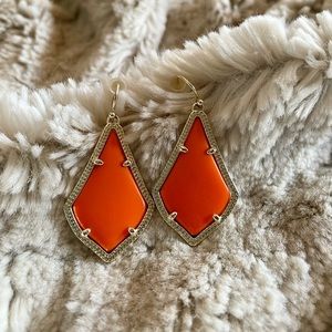 Kendra Scott Orange Alex Earrings